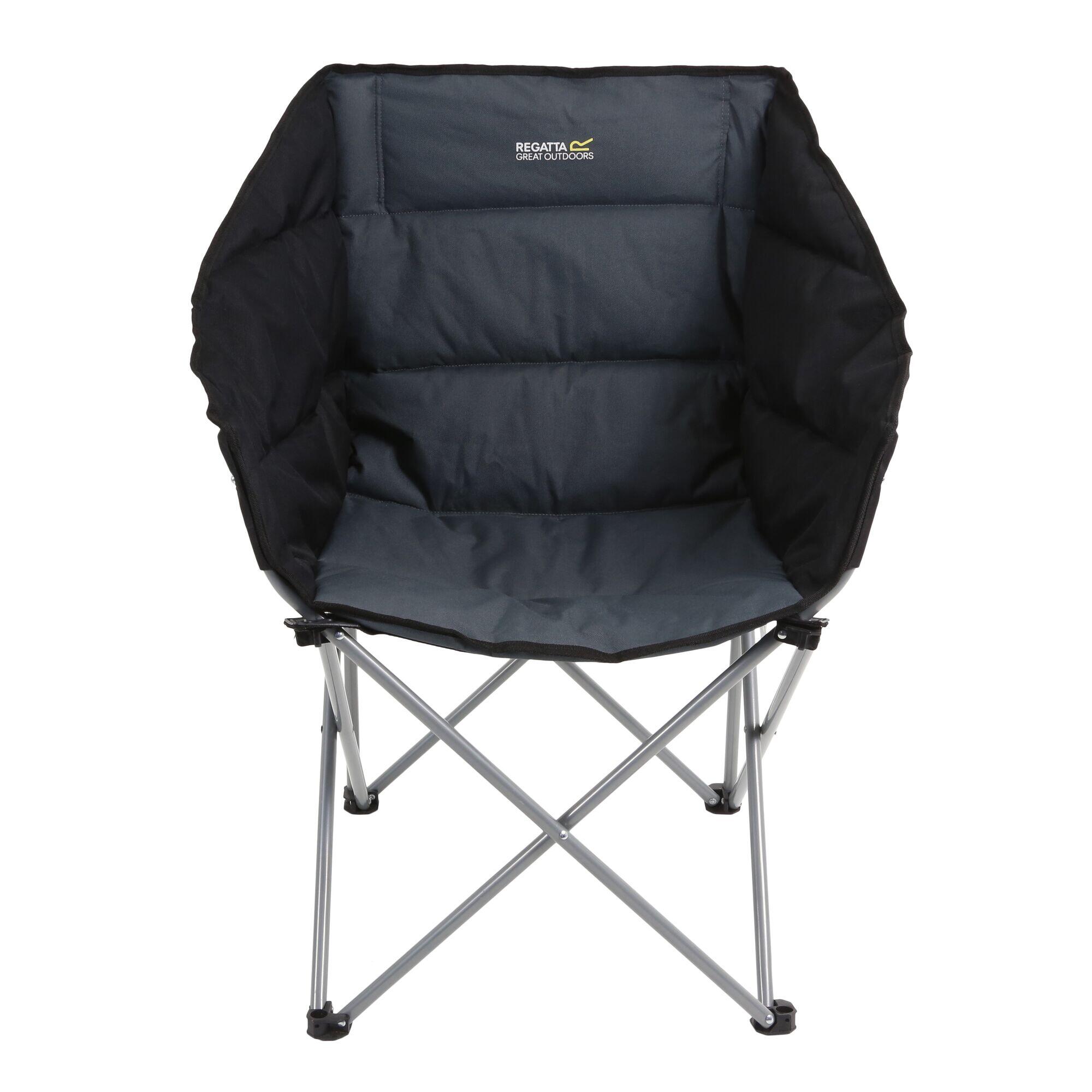 Navas Adults' Camping Chair - Black Seal Grey 4/5
