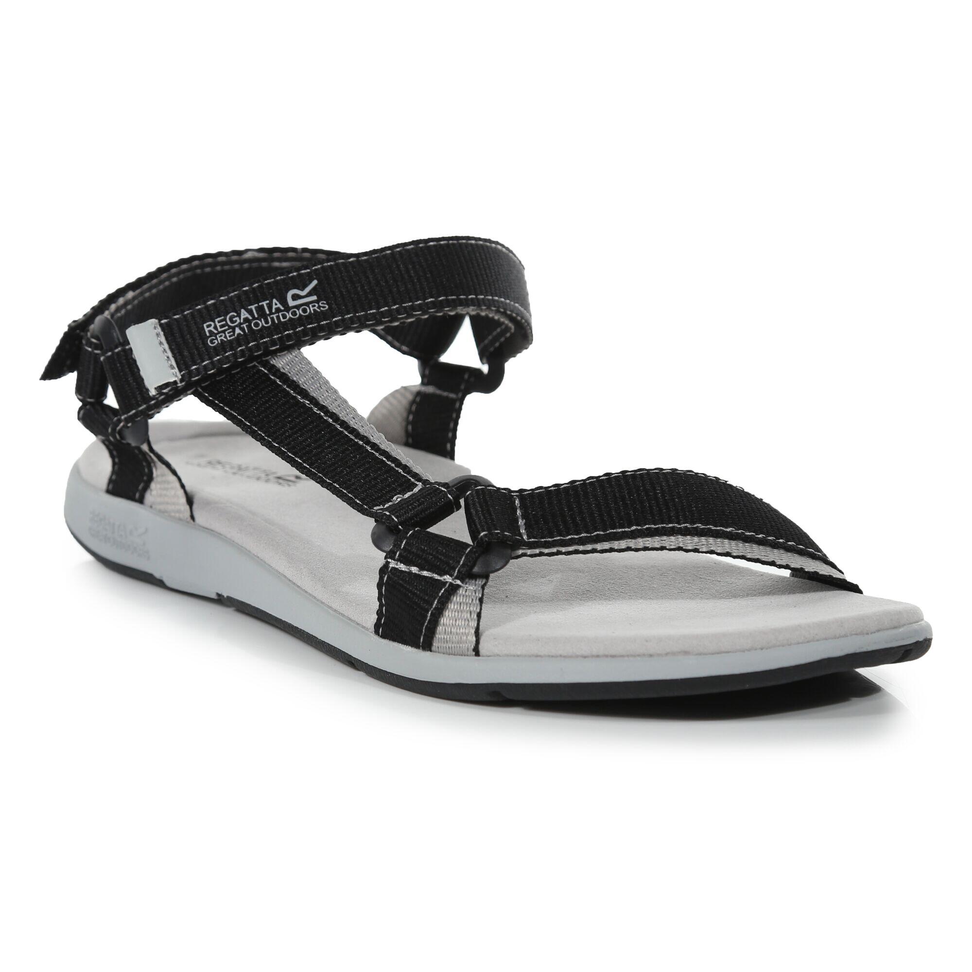 Lady Santa Sol Women's Walking Sandals - Black / Grey 1/5