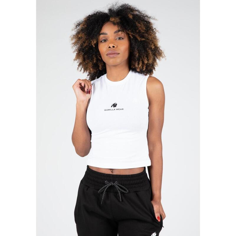 Livonia Crop Top - White