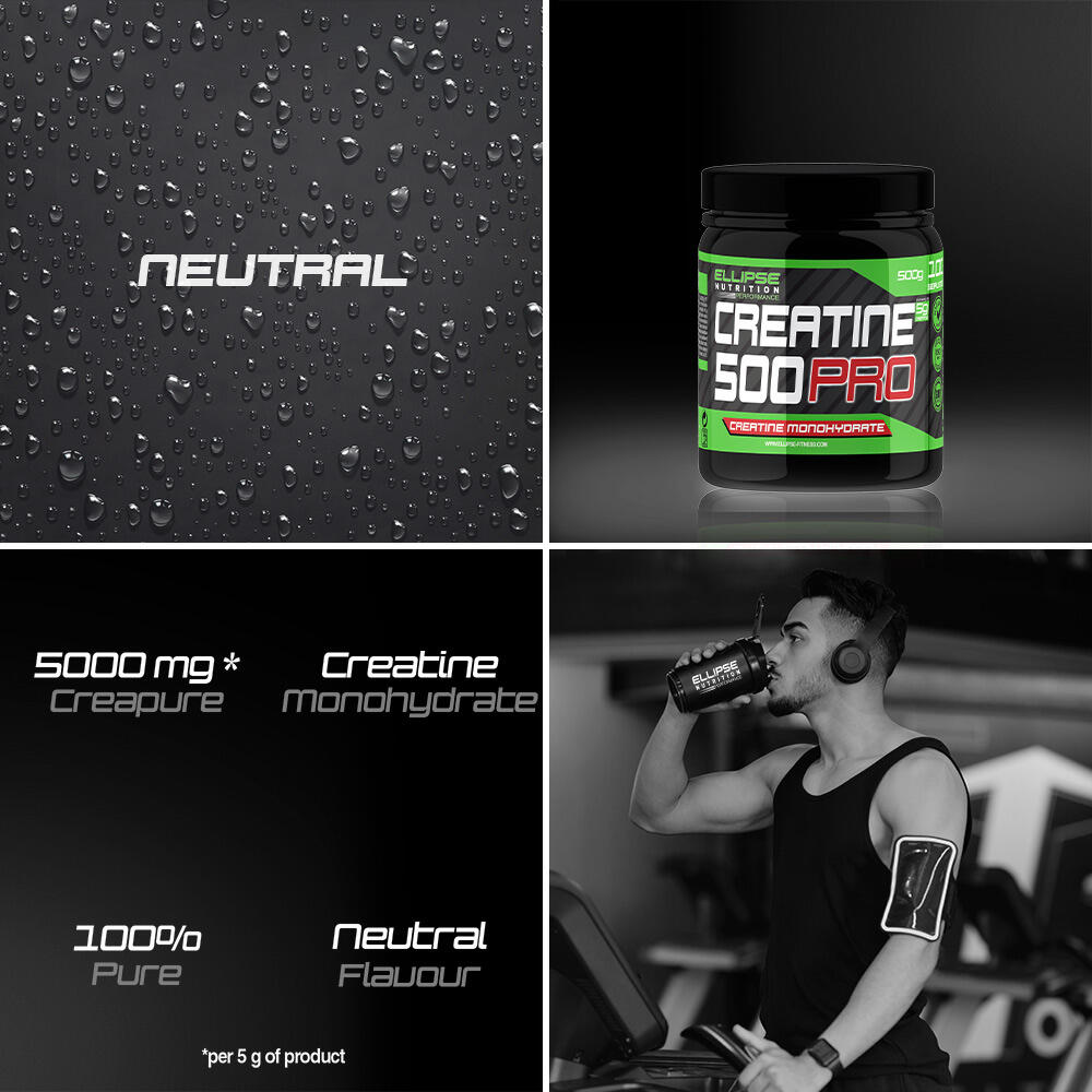 CRÉATINE 500 PRO 100% MONOHYDRATE 3/6