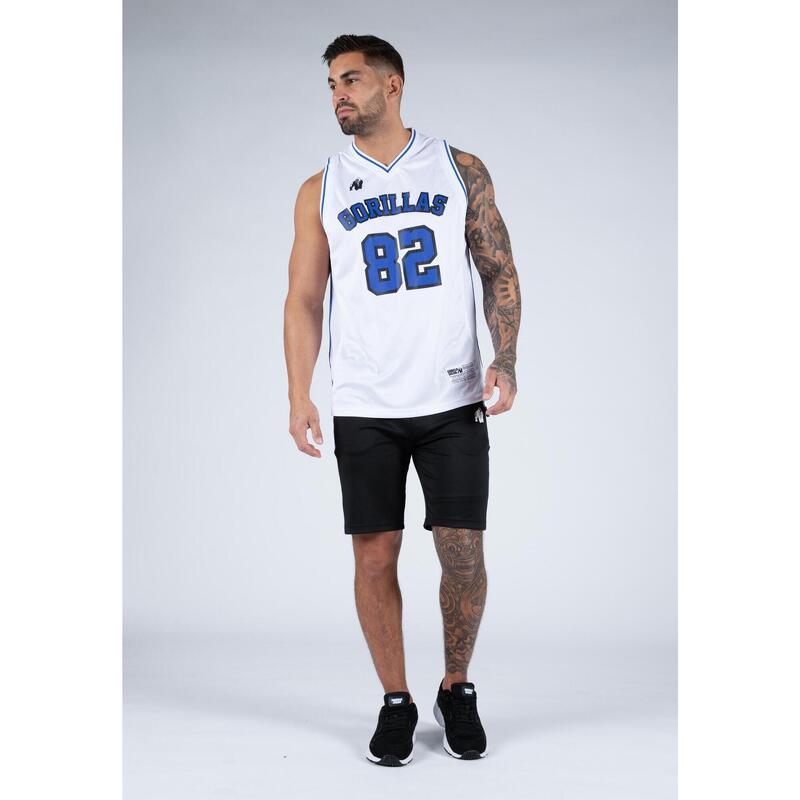 San Mateo Jersey Tank Top - White/Blue