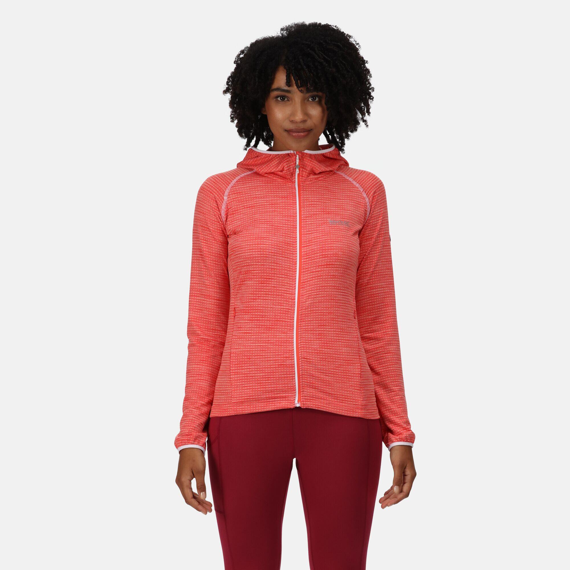 Yonder Women's Hiking Full Zip Hoodie - Neon Peach 1/7