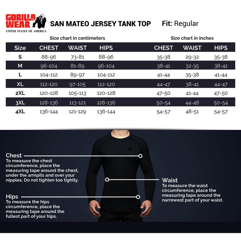 Jersey tanktop Gorilla Wear San Mateo