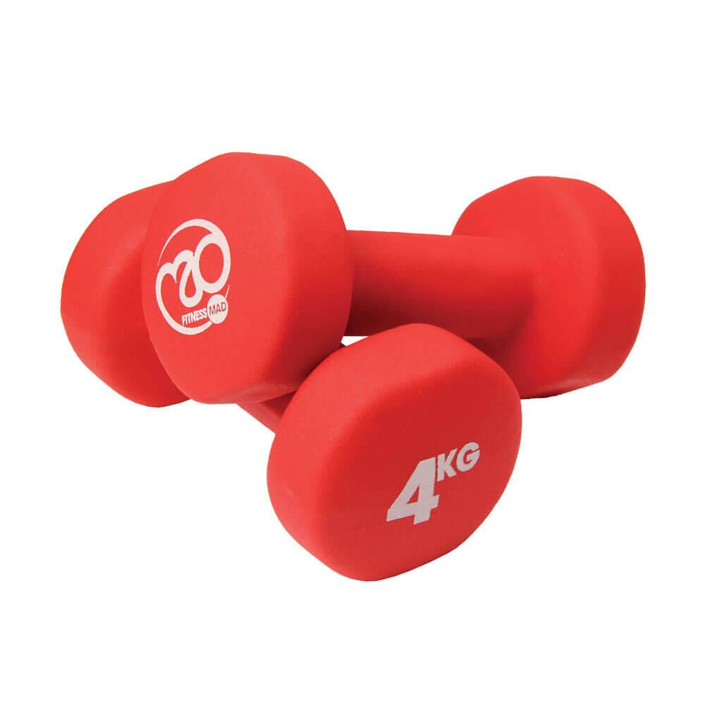 Fitness Mad Neoprene Dumbbell Weights 4kg 1/5