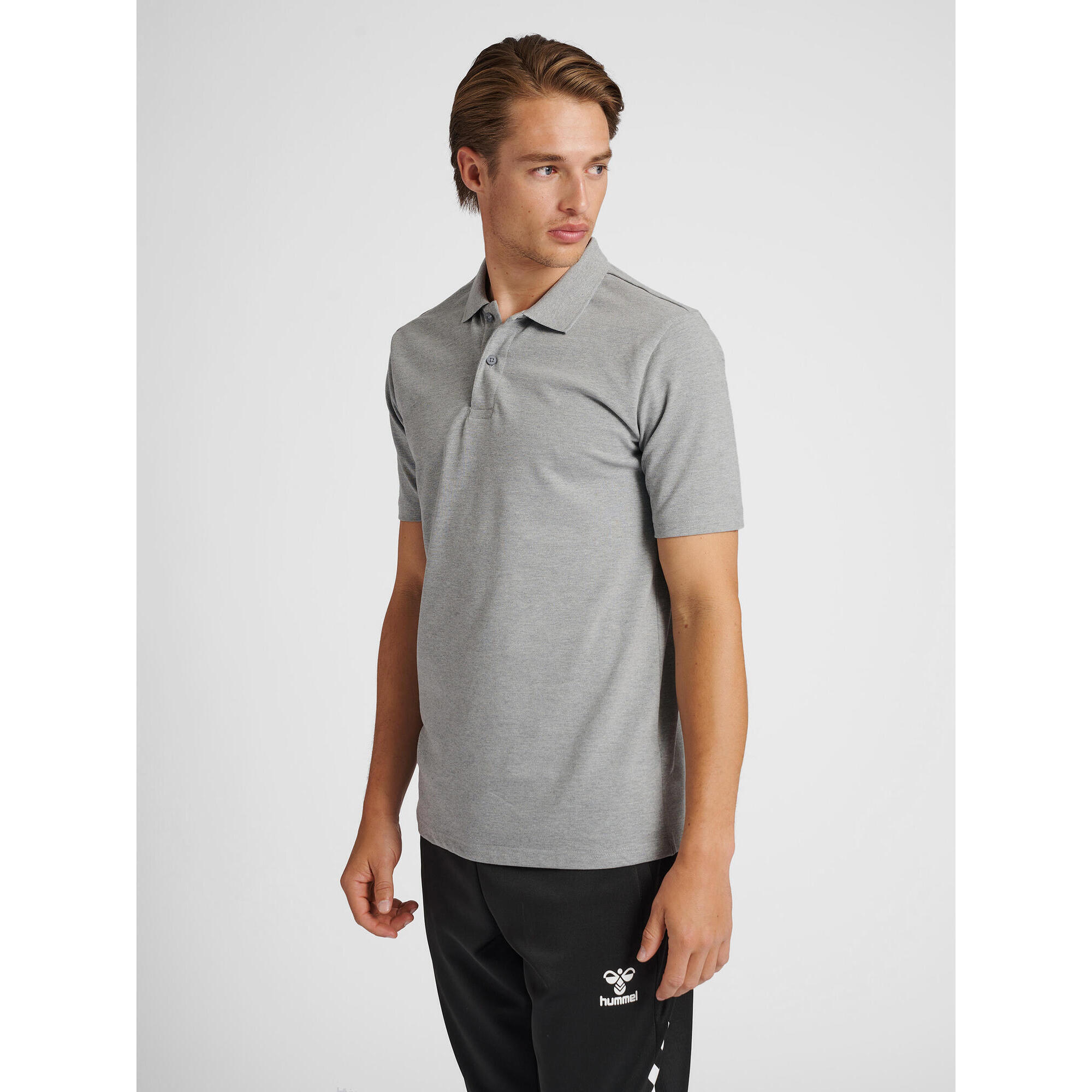 Camisa pólo extensível hummel red