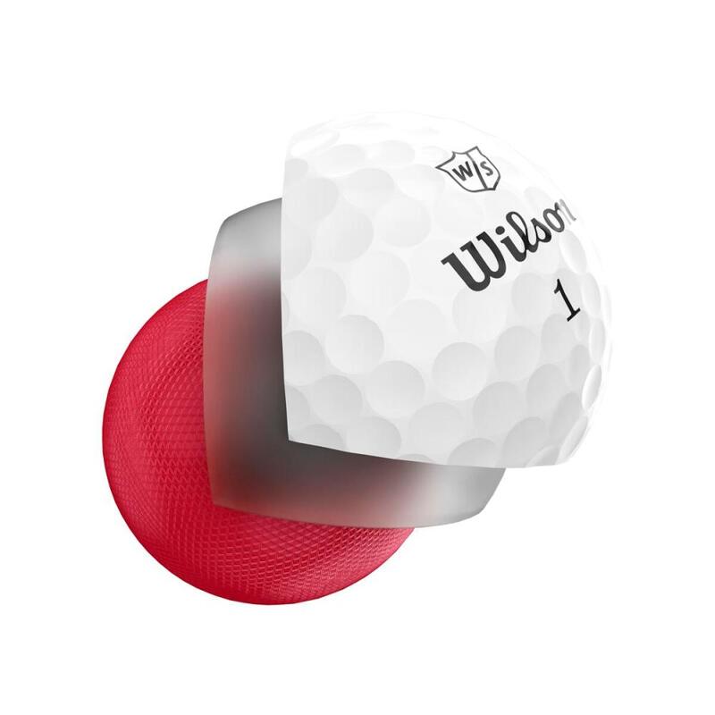 Doos met 12 Wilson Triad-golfballen