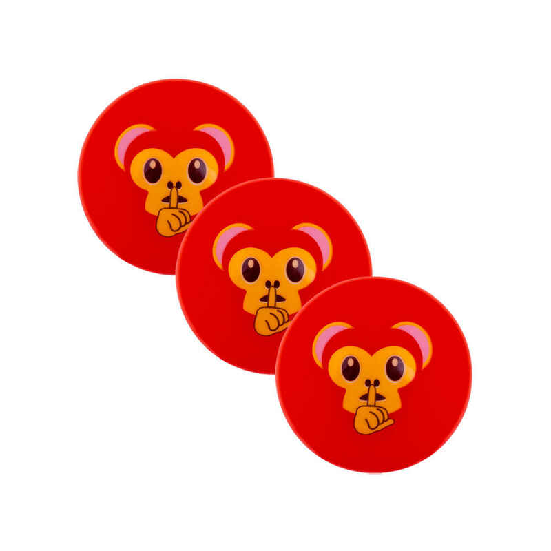 3er-Pack Hockeybälle Grays Emoji Cheeky Monkey