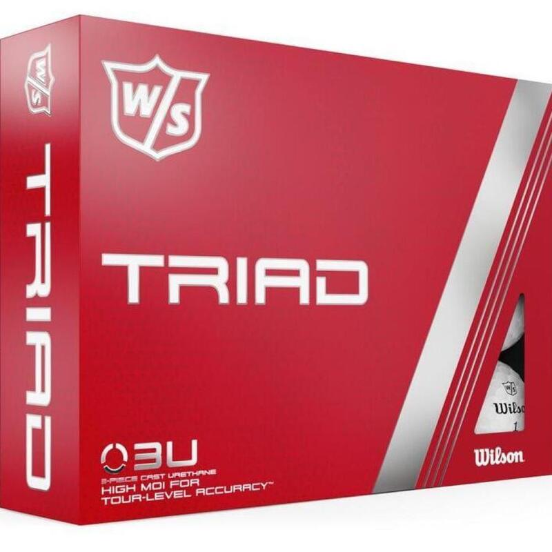 Caixa de 12 bolas de golfe Triad Wilson