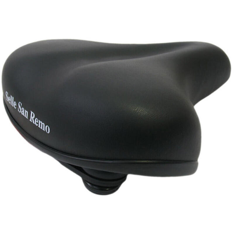 Selle de vélo Citybike avec suspension en élastomère et protection des coins