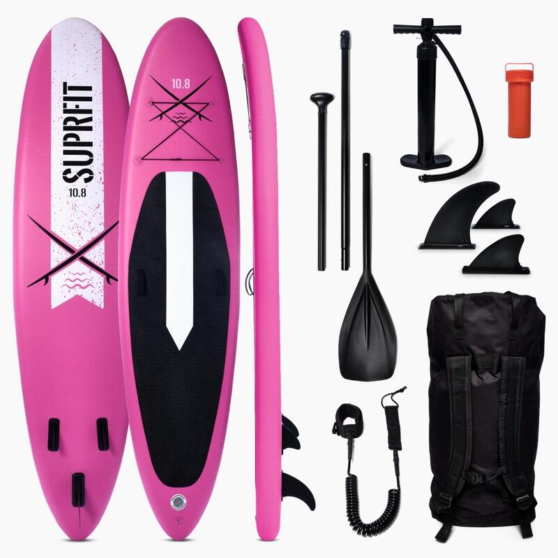 Suprfit Stand Up Paddle Board als opblaasbare SUP Board Set Lailani roze