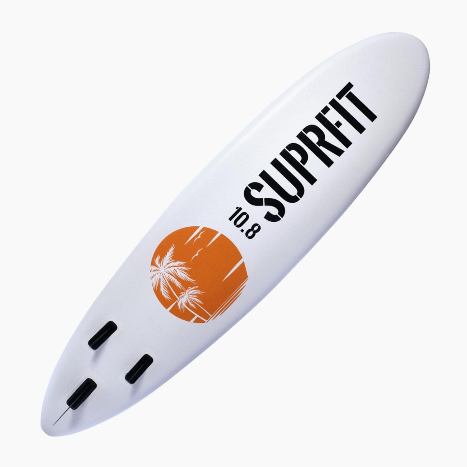 Set de tabla de SUP inflable - Stand Up Paddle Touring 10'8 Halia Blanco/Naranja 3/6