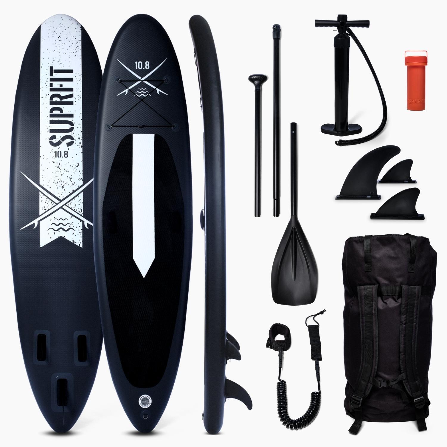 SUPRFIT Opblaasbare SUP-board set - Touring Stand Up Paddle 10'8 Lailani Zwart