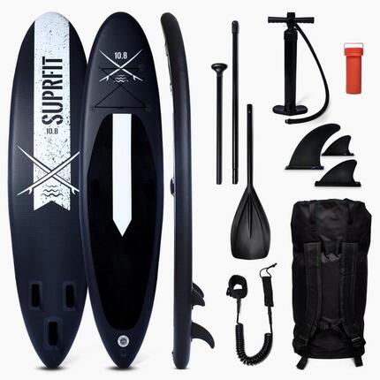 Ensemble de planche SUP gonflable - Touring Stand Up Paddle 10'8 Lailani Rouge