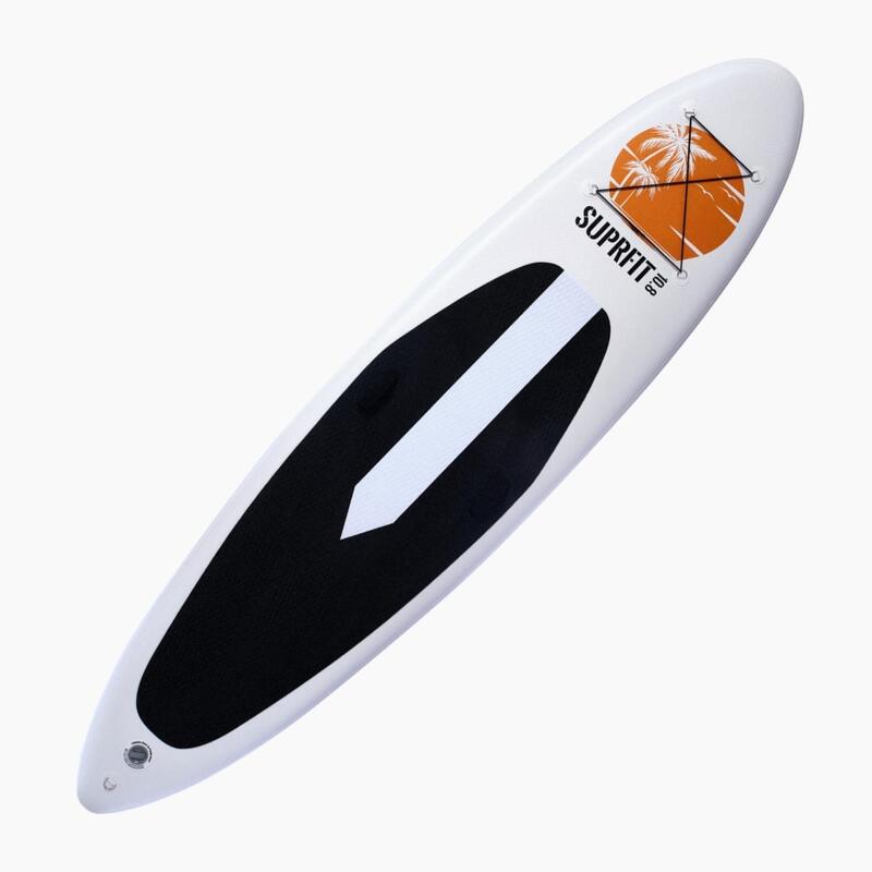 Set de tabla de SUP inflable - Stand Up Paddle Touring 10'8 Halia Blanco/Naranja