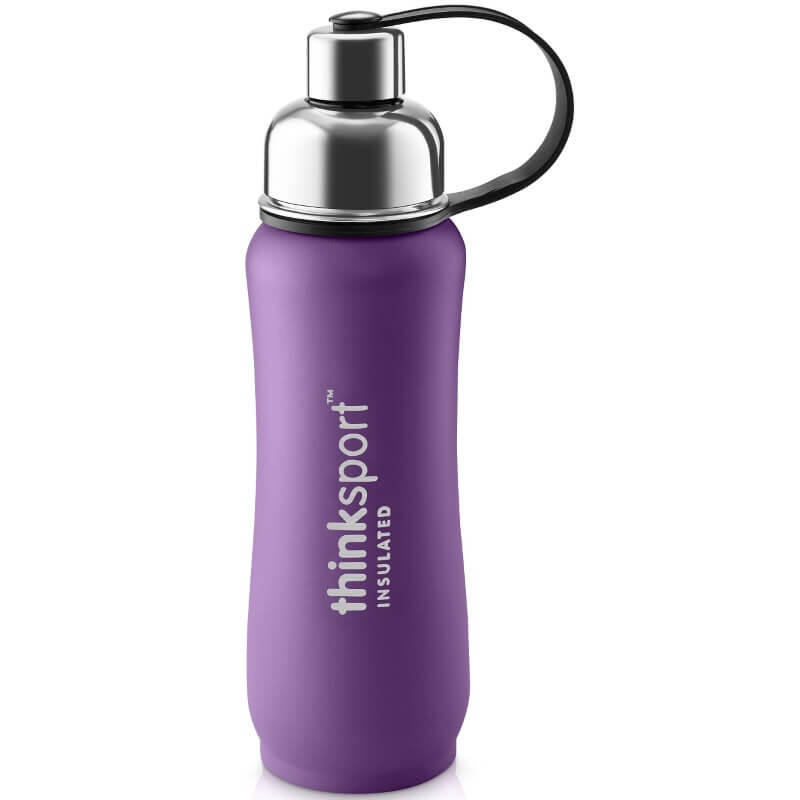 Insulated Sports Water Bottle 17oz (500ml) - Purple