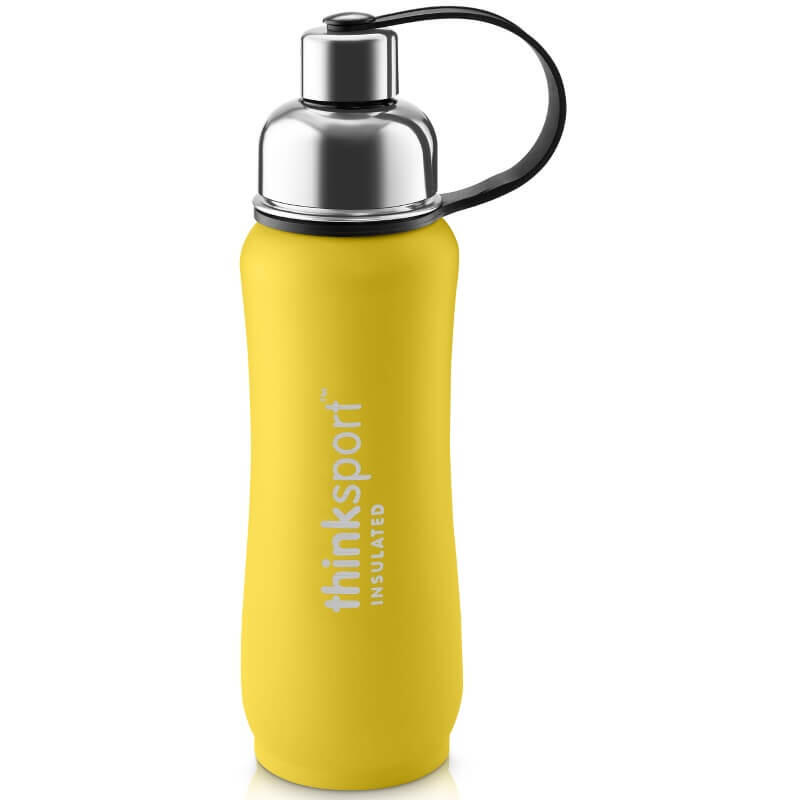 Insulated Sports Water Bottle 17oz (500ml) - Yellow