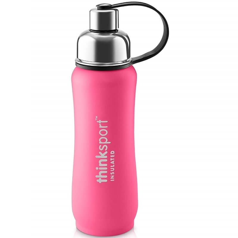 Insulated Sports Water Bottle 17oz (500ml) - Dark Pink