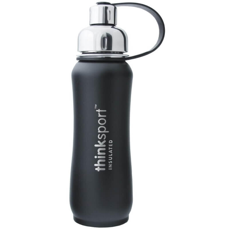 Insulated Sports Water Bottle 17oz (500ml) - Black