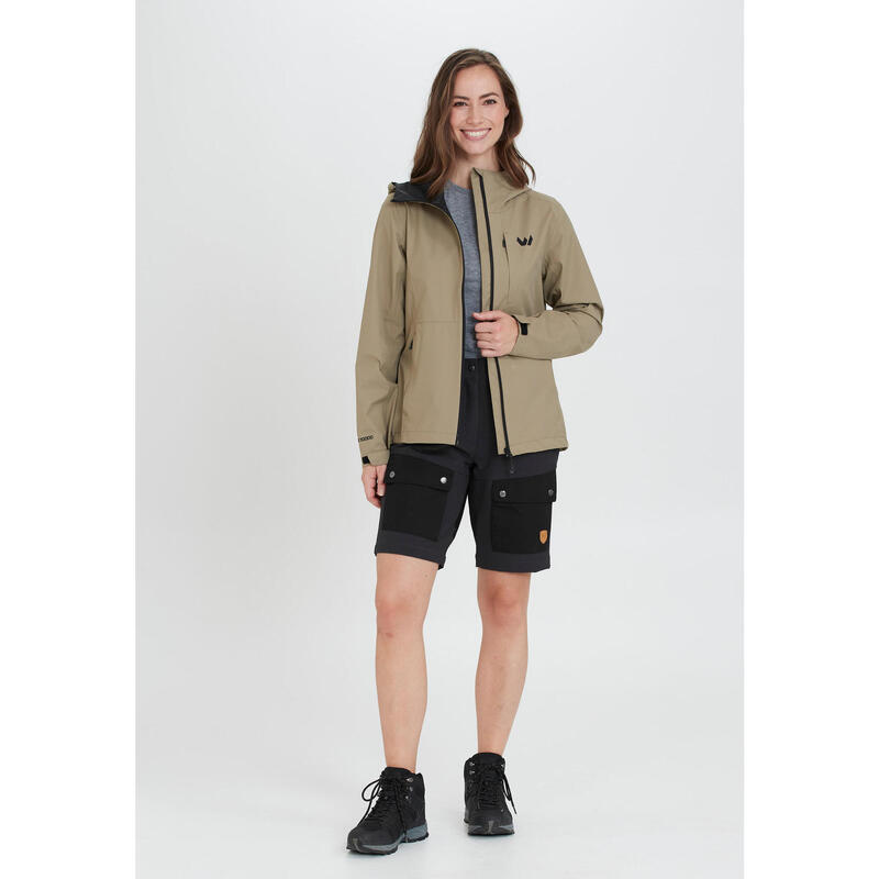 kurze Wanderhose Lara W Wandern/Outdoor/Trekking Damen Asphalt Atmungsaktiv