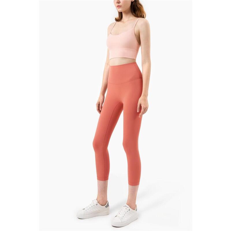 Yoga wear Hip Sculptor 3/4 Stretch Leggings - Corol Pink