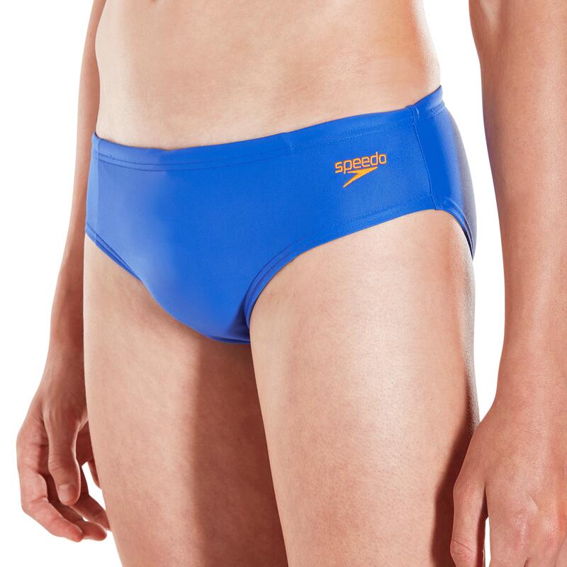 Slip baieti Speedo Essential logo albastru/ portocaliu