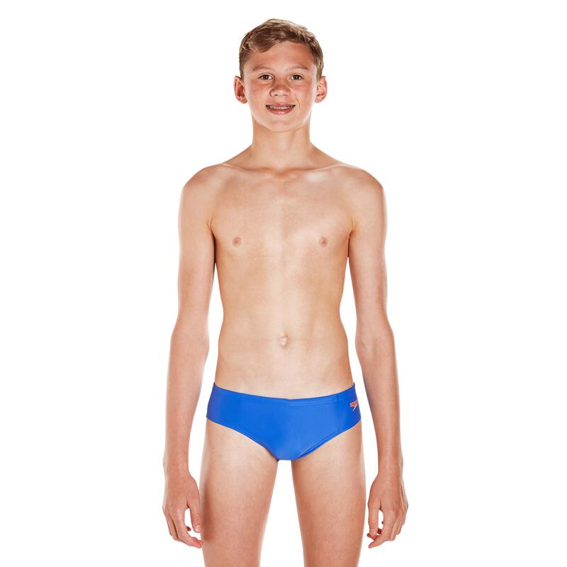 Slip baieti Speedo Essential logo albastru/ portocaliu