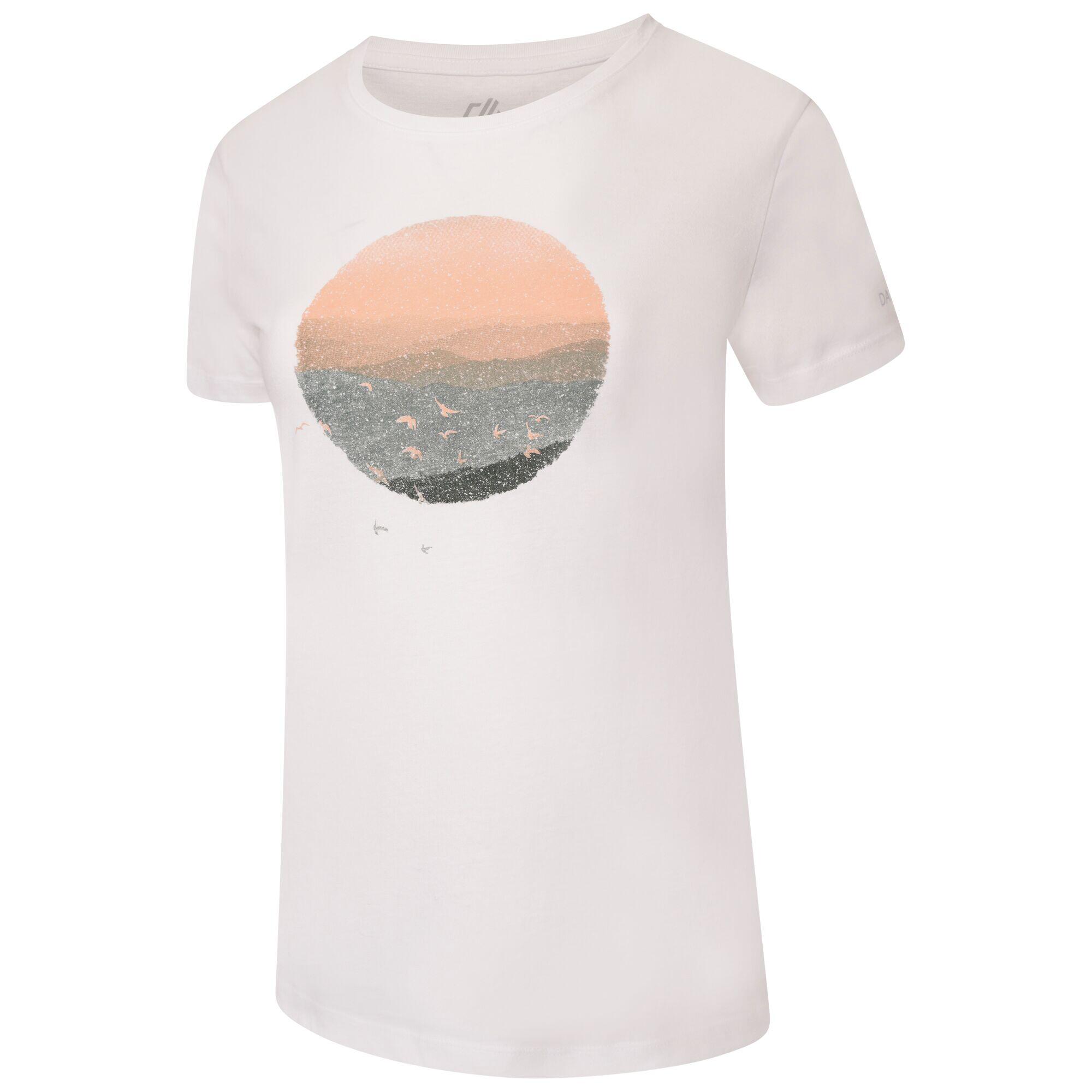 Womens/Ladies Peace of Mind Mountain TShirt (White) 3/5