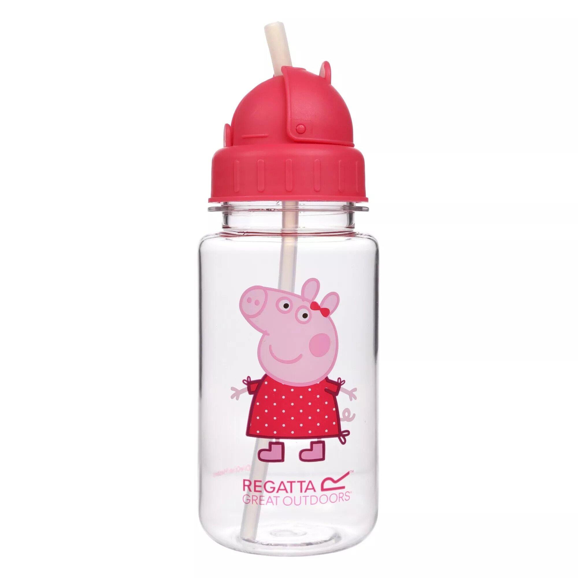 Childrens/Kids Logo Peppa Pig Tritan Water Bottle (Bright Blush) 3/4