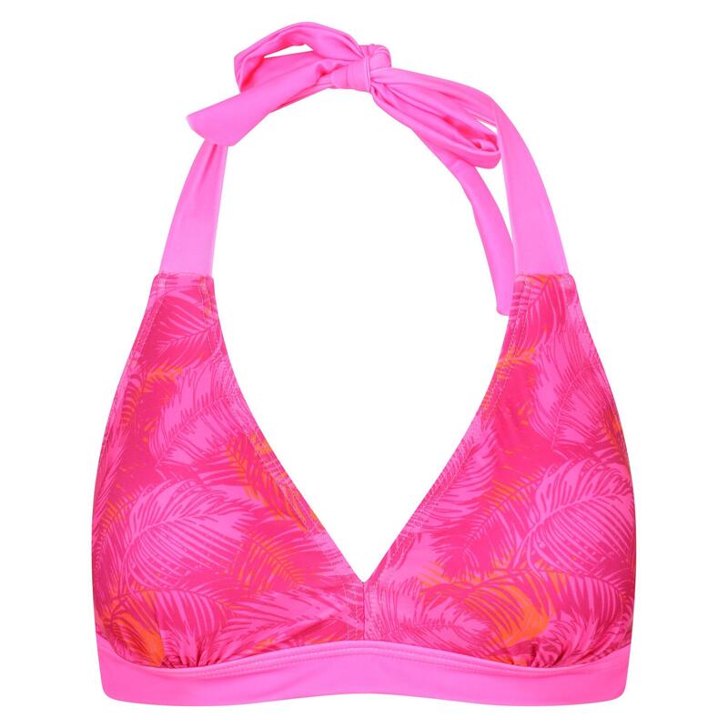 Bikini parte Superior Folha de Palmeira Flavia Mulher Fusão Rosa
