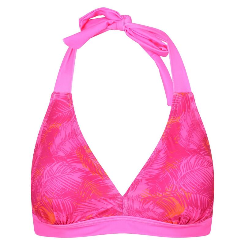 Dames Flavia Palm Leaf Bikinitop (Fusion Roze)