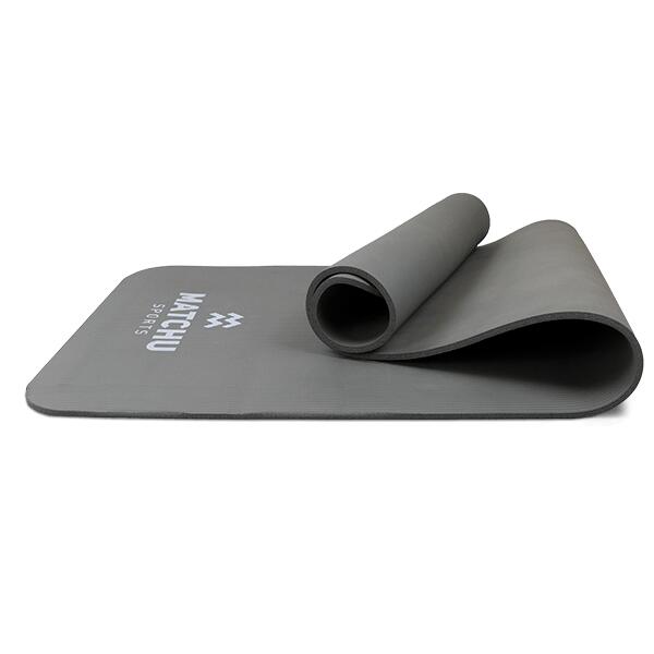 Fitness mat - Sportmat - 180cm x 60m x 9mm - Grijs