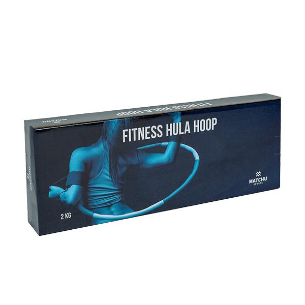 Fitnessreifen - Hula Hoop Reifen - Sportreifen - Blau/Grau - 2,0 kg