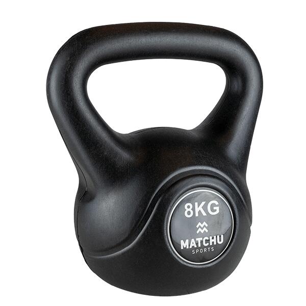 MATCHU SPORTS Kettlebell 4 kg / 8 kg - Kugelhantel - aus Kunststoff