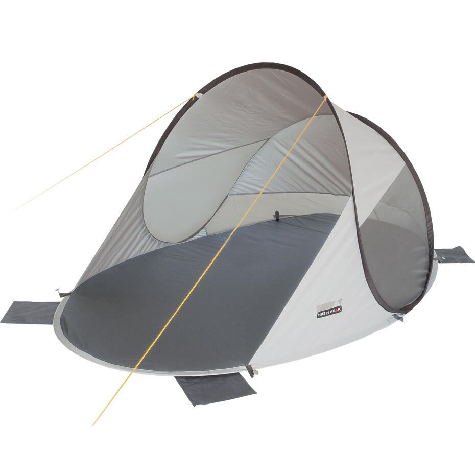 High Peak - Abri De Plage High Peak Pop Up Calobra 80, Protection Solaire Uv 80 - Abris - Gris - 2 Places - Decathlon
