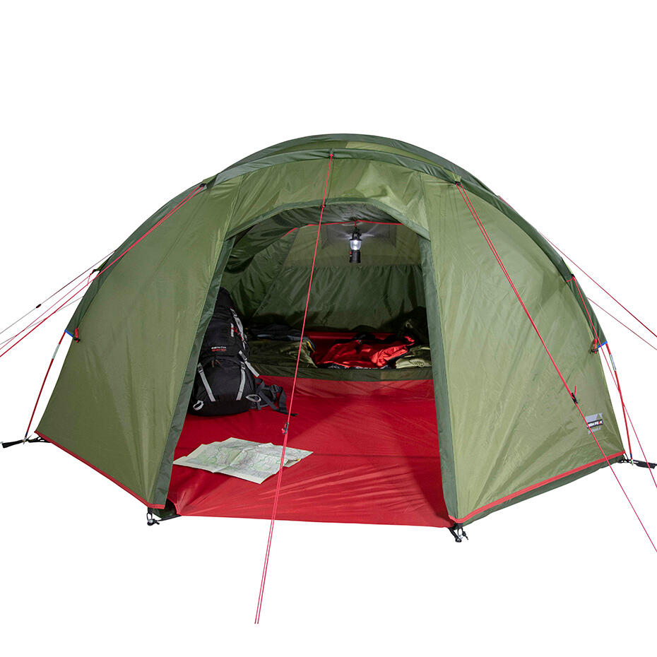 Tente tunnel Goshawk 4 personnes camping groupes familles vestibule 5/7