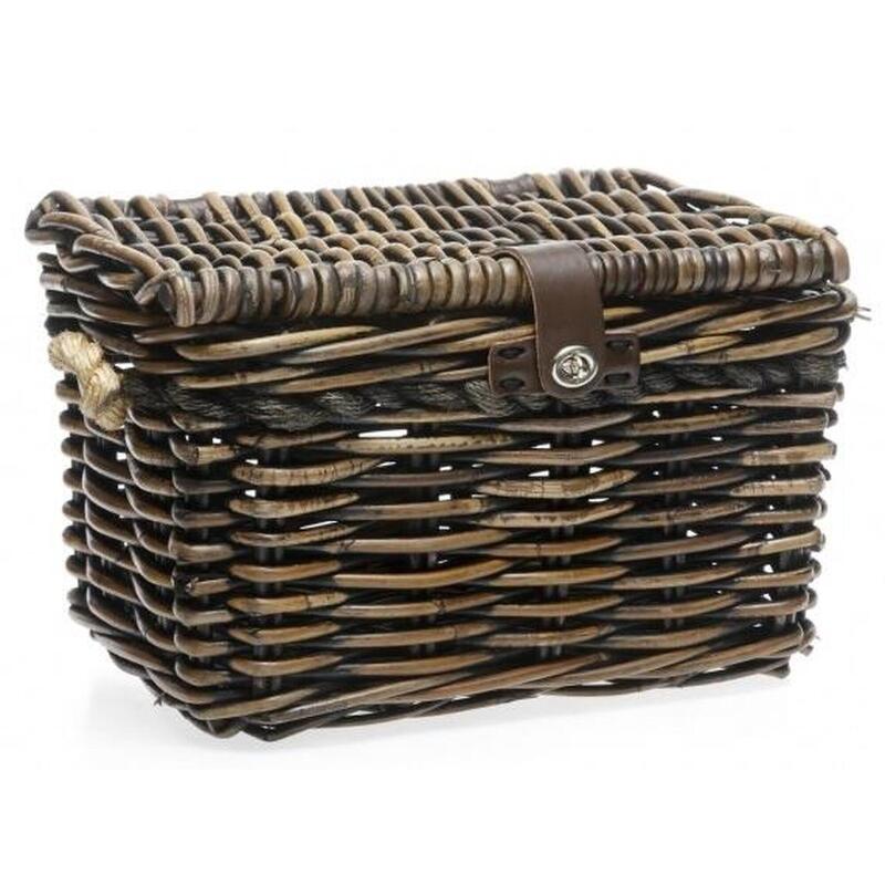 Rotan Fietsmand Melbourne Medium 24 Liter 38 X 27 X 24 Cm - Bruin