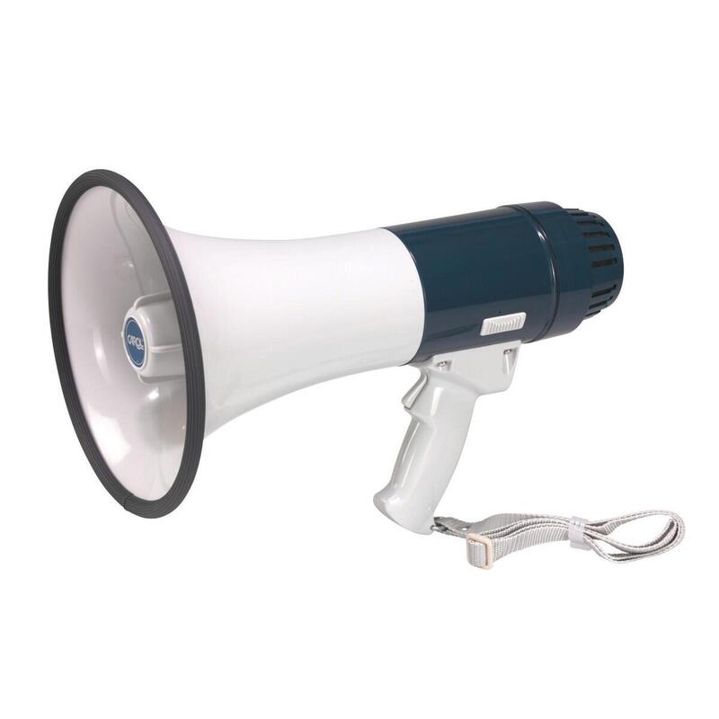 PLASTIMO LOUD HAILER WITH BUILT-IN MICROPHONE - WHITE