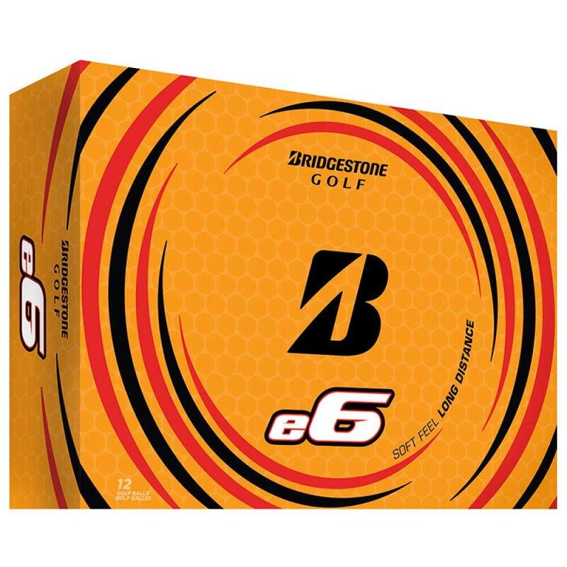 Caixa de 12 bolas de golfe E6 Bridgestone