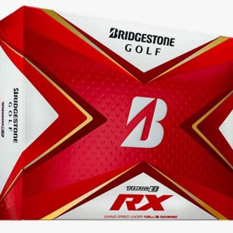 Doos met 12 Bridgestone Tour B RX-golfballen
