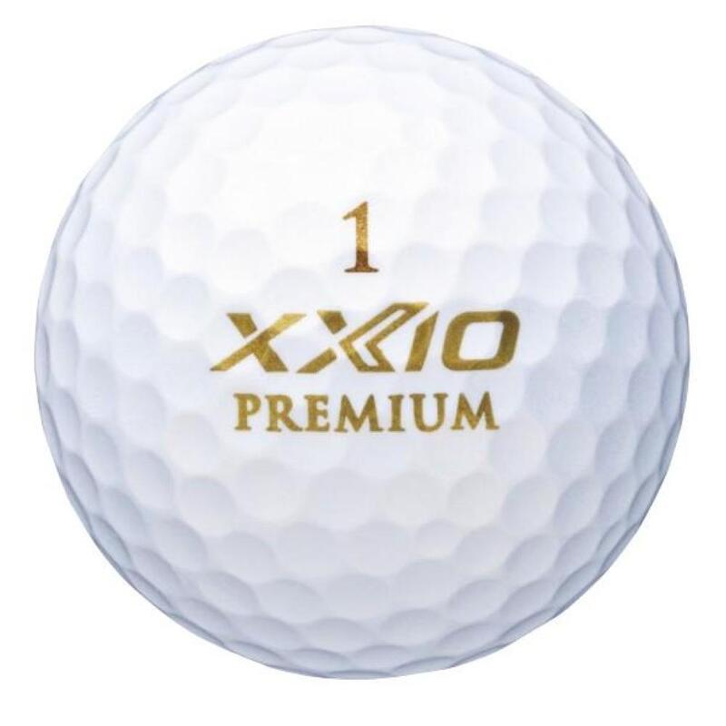 Caixa de 12 bolas de golfe Premium Gold Xxio