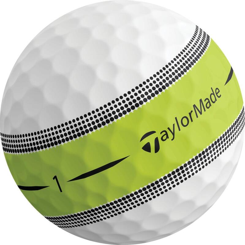 Doos met 12 TaylorMade Tour Response-golfballen Kleur: wit, Stripe