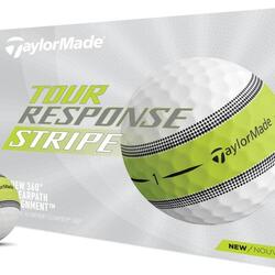 Caja de 12 Pelotas de golf TaylorMade Tour Response Blanches Stripe