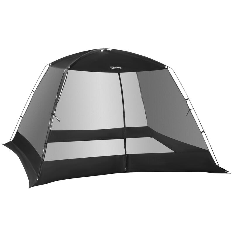 Carpa con Mosquiteras Outsunny 300x300x200 cm Negro