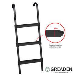 430cm Ladder + Anker + Afdekhoes Rond Oranje | Decathlon