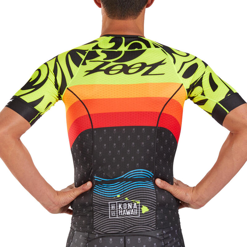 Kurzarm Trikot Herren Triathlon Aero Trikot Design Ali'i ZOOT