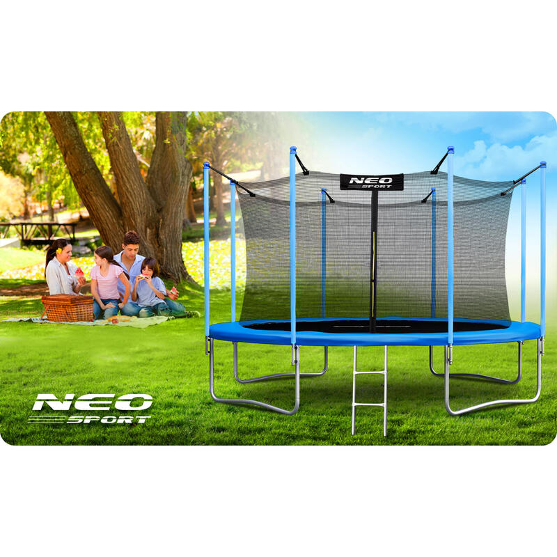 Trampolina ogrodowa Neo-Sport NS-12W181 z siatką wewnętrzną 12ft/374cm