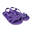 Unisex strandslippers in lila kleur met rubberen zolen