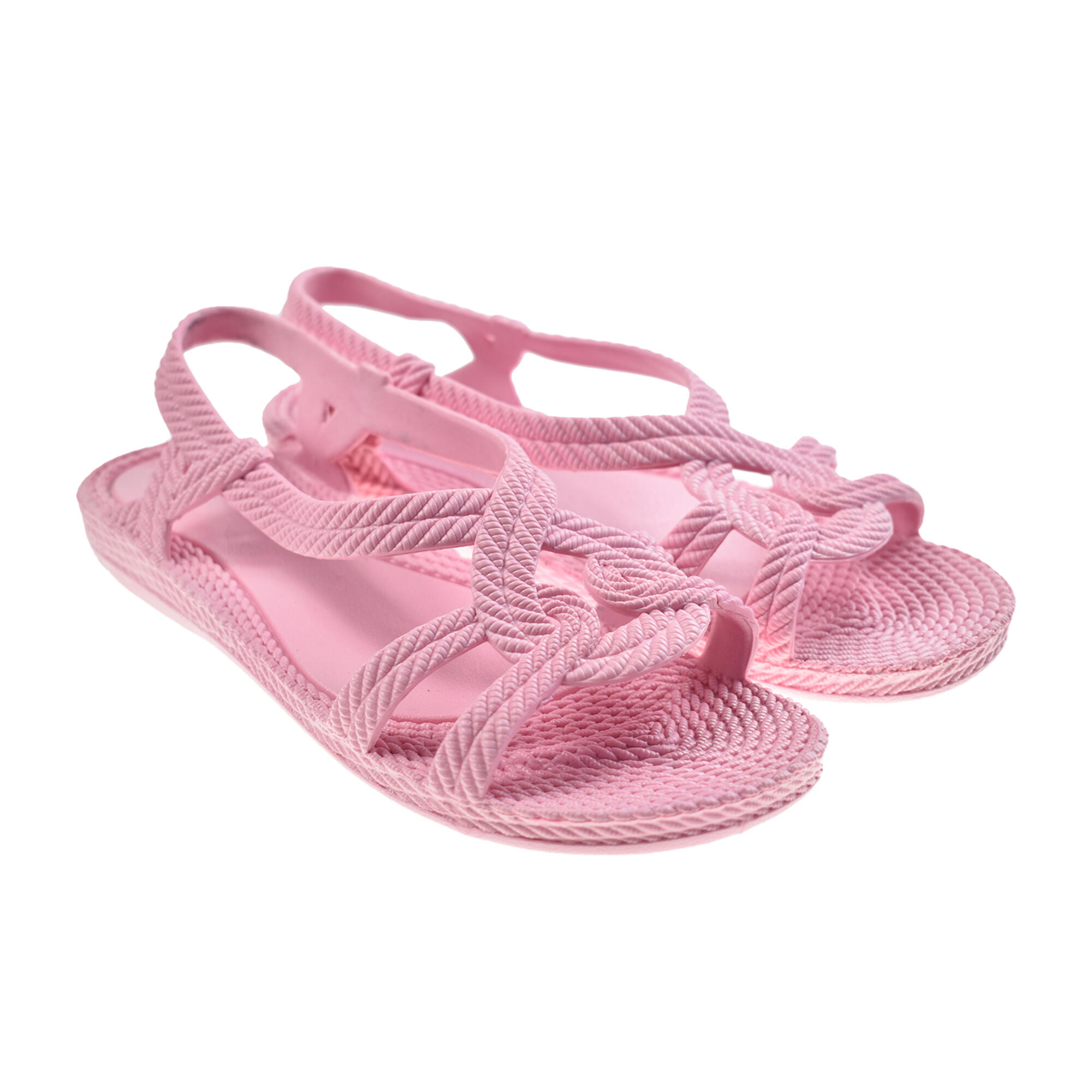 BRASILERAS Unisex strandslippers in roze met rubberen zolen