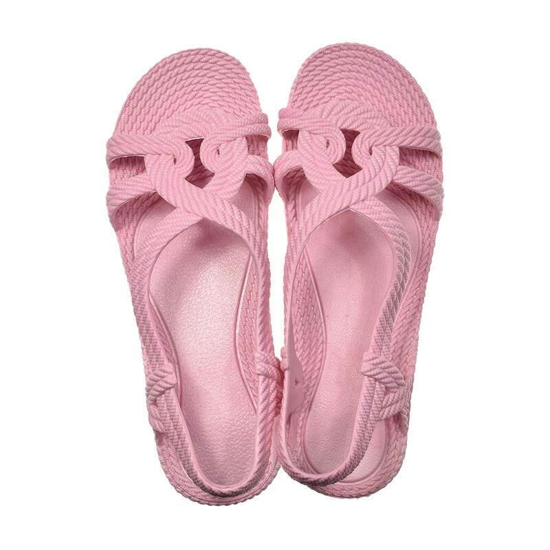 BRASILERAS unisex Strand Flip Flops in rosa mit Gummisohle