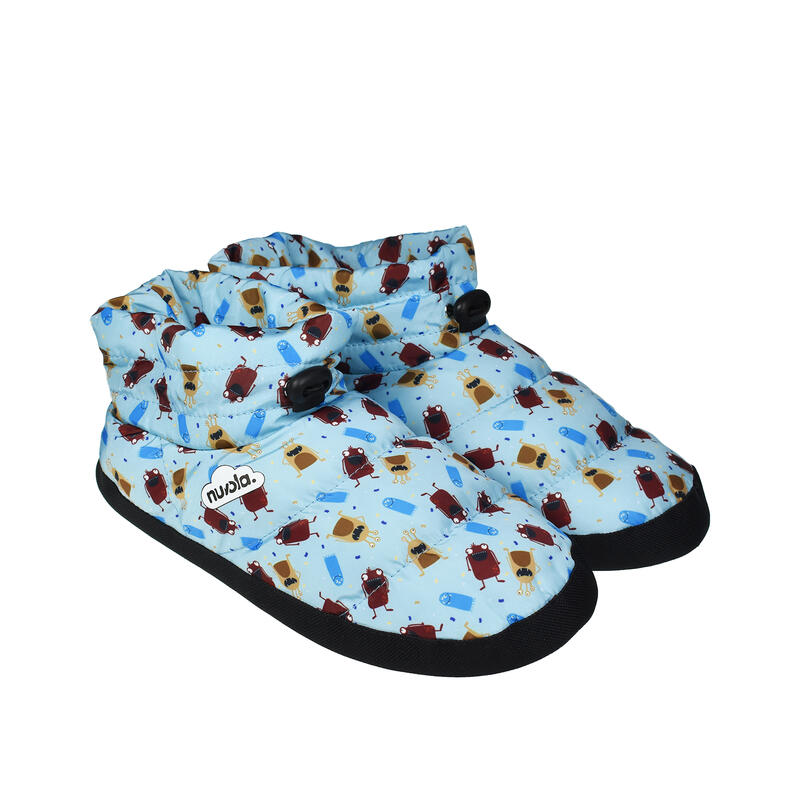 Nuvola unisex slippers in lichtblauw met rubberen zool